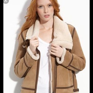 Joie genuine shearling aviator jacket